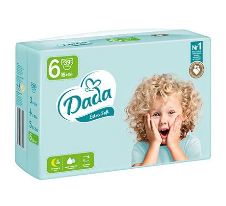 DADA PLENKY EXTRA SOFT VEL. 6, NAD 15KG, 37KS/BAL